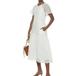 Diane Von Furstenberg White Midi Dress
